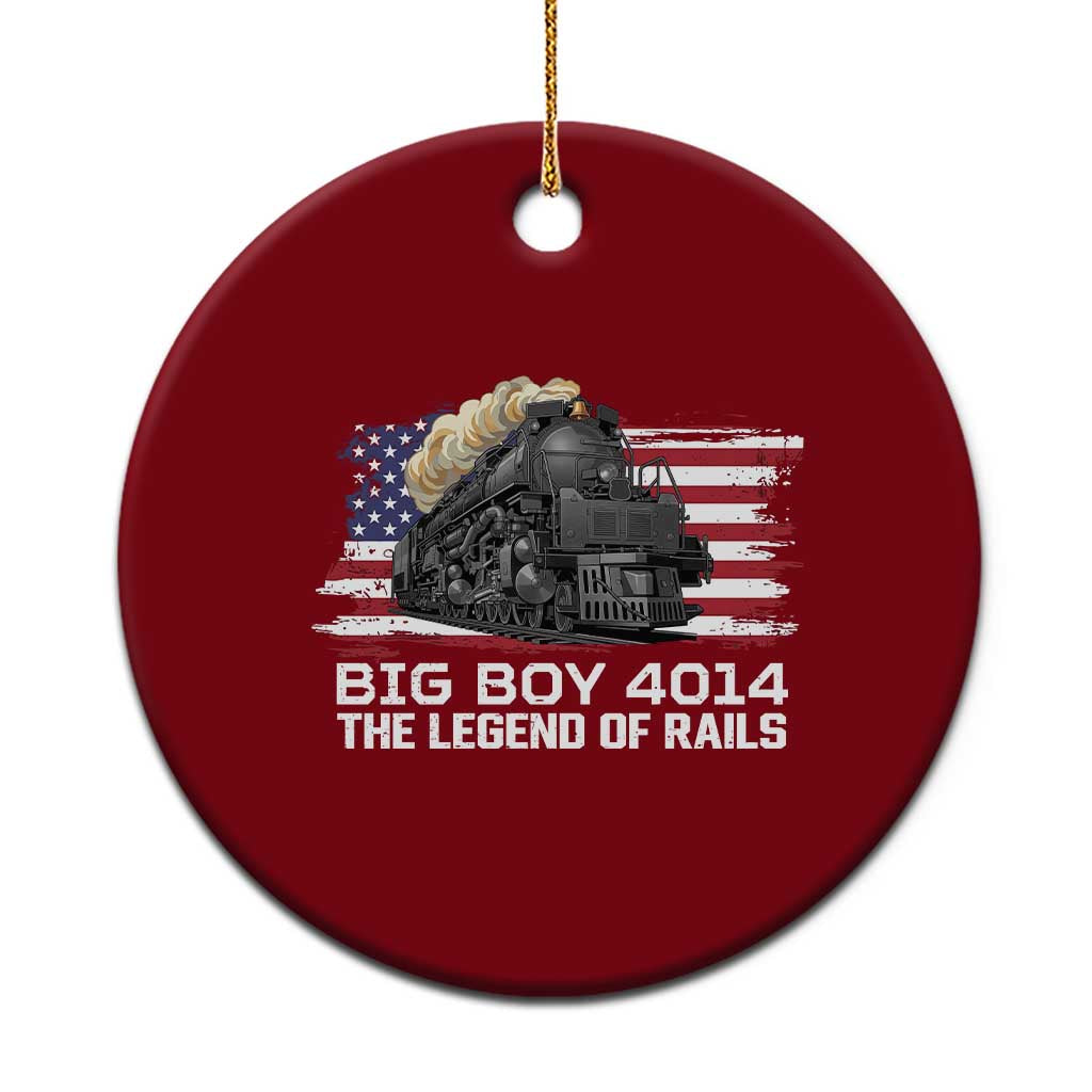 Vintage American Steam Train Ceramic Ornament Legend of the Rails Heritage Pride