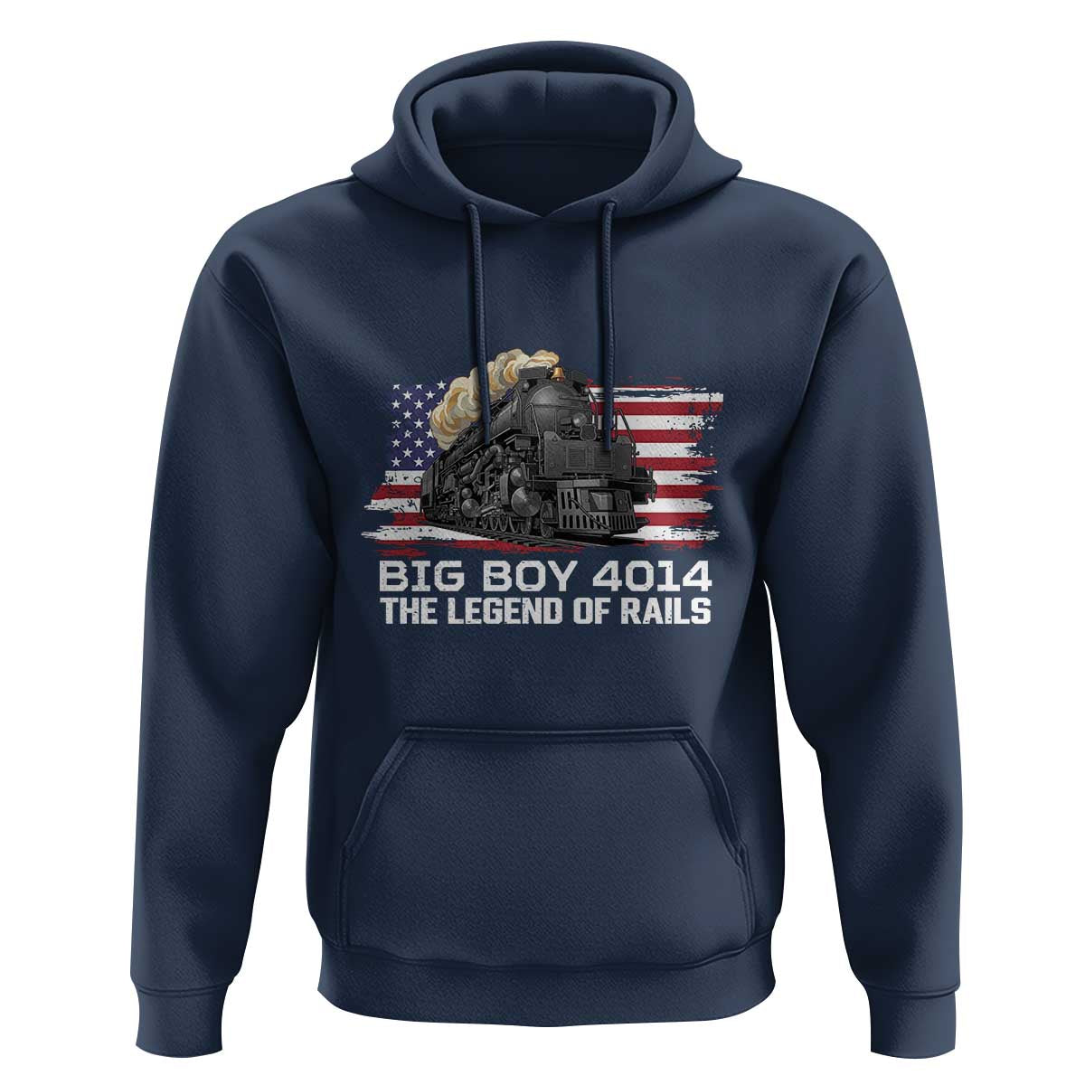 Vintage American Steam Train Hoodie Legend of the Rails Heritage Pride