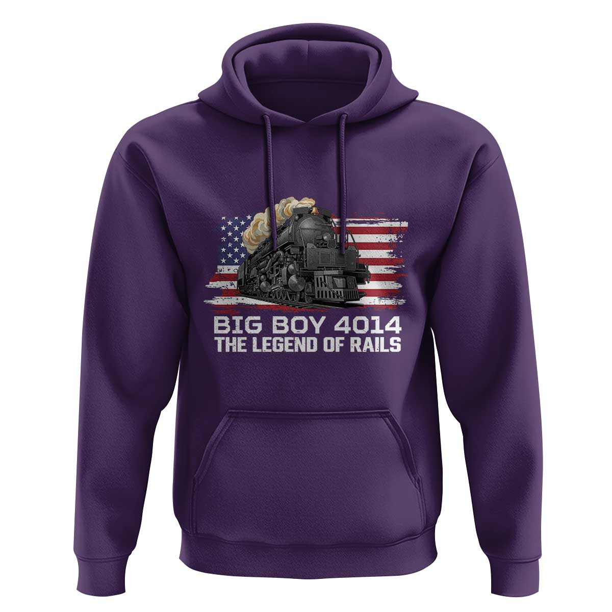 Vintage American Steam Train Hoodie Legend of the Rails Heritage Pride