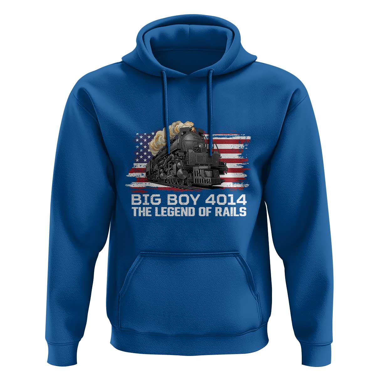 Vintage American Steam Train Hoodie Legend of the Rails Heritage Pride
