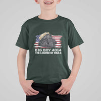 Vintage American Steam Train T Shirt For Kid Legend of the Rails Heritage Pride