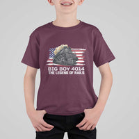 Vintage American Steam Train T Shirt For Kid Legend of the Rails Heritage Pride