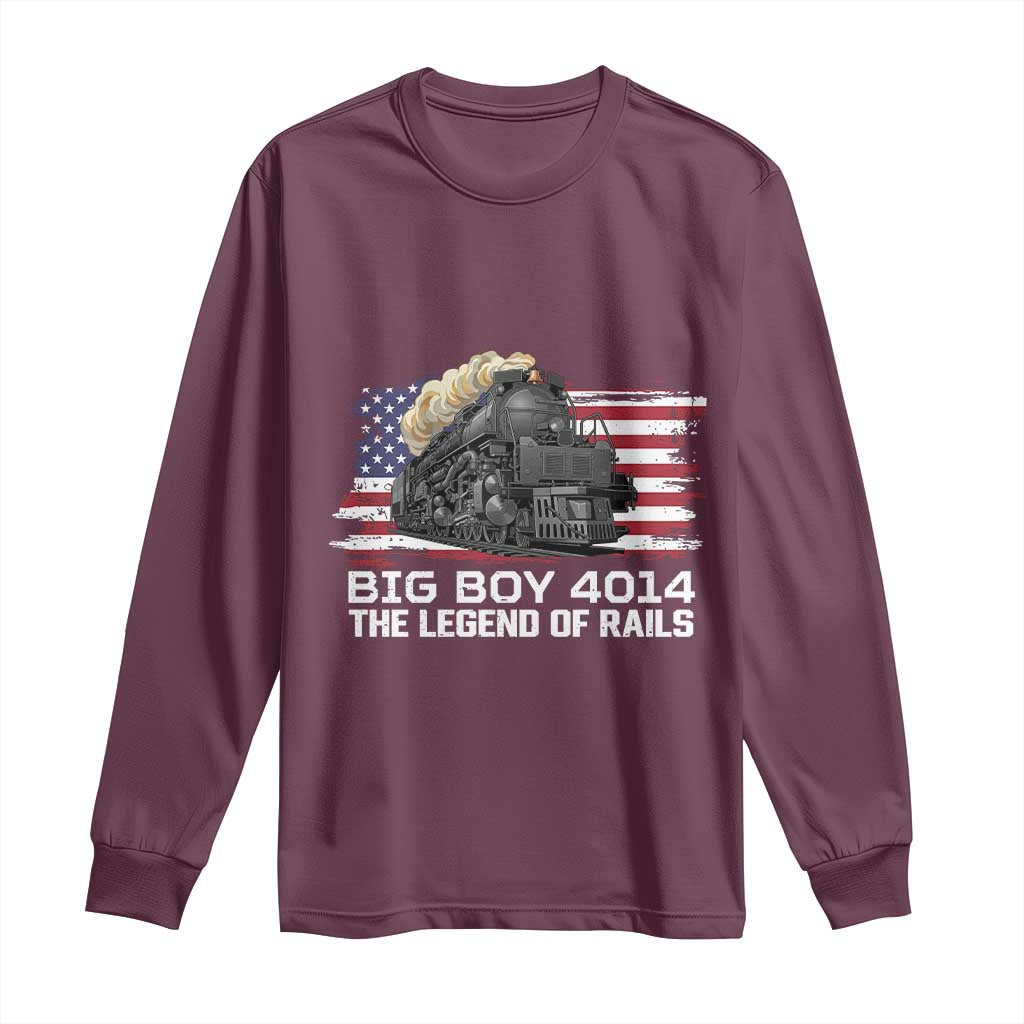 Vintage American Steam Train Long Sleeve Shirt Legend of the Rails Heritage Pride