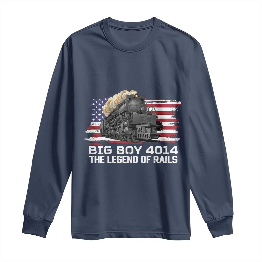 Vintage American Steam Train Long Sleeve Shirt Legend of the Rails Heritage Pride