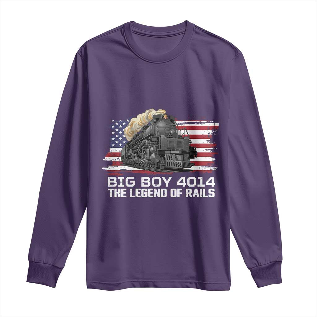 Vintage American Steam Train Long Sleeve Shirt Legend of the Rails Heritage Pride