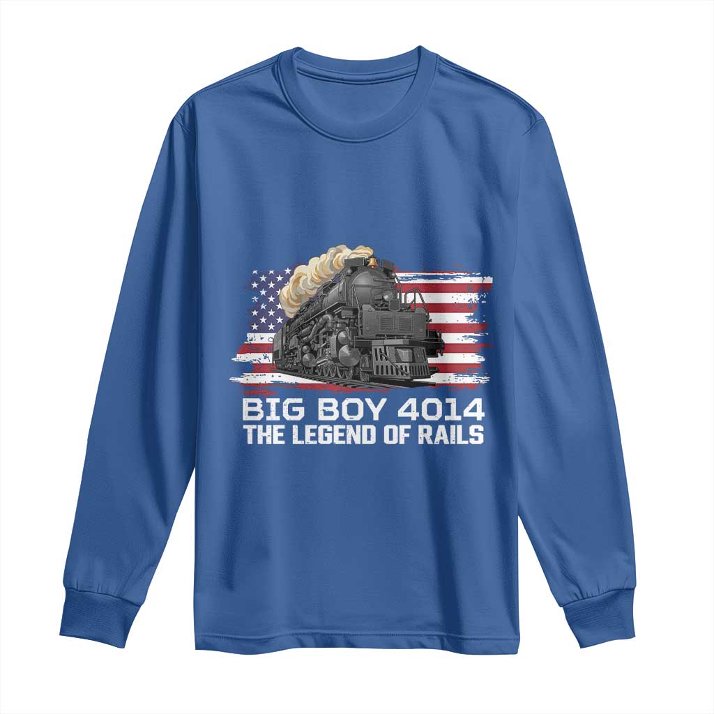 Vintage American Steam Train Long Sleeve Shirt Legend of the Rails Heritage Pride