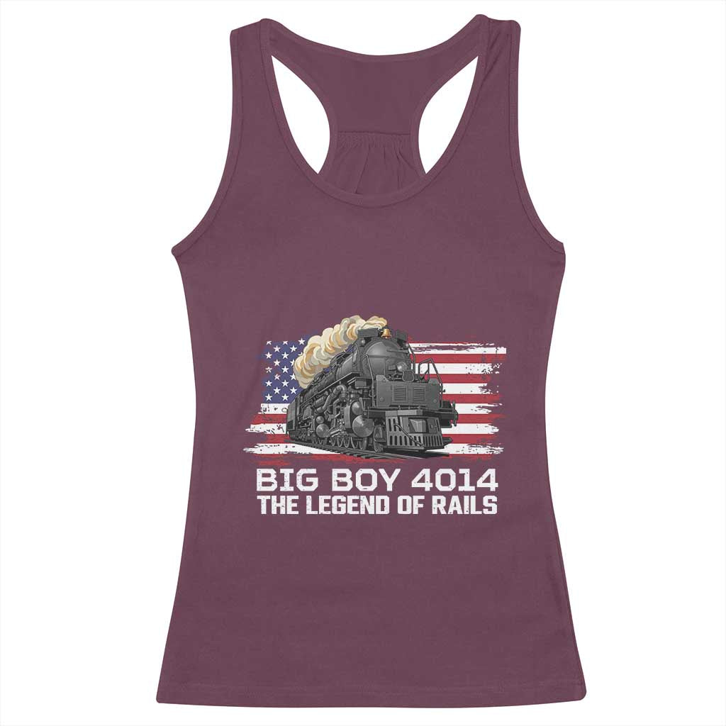 Vintage American Steam Train Racerback Tank Top Legend of the Rails Heritage Pride