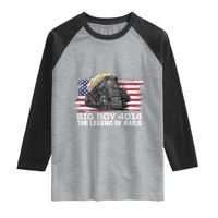 Vintage American Steam Train Raglan Shirt Legend of the Rails Heritage Pride