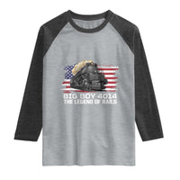 Vintage American Steam Train Raglan Shirt Legend of the Rails Heritage Pride