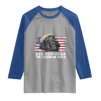 Vintage American Steam Train Raglan Shirt Legend of the Rails Heritage Pride