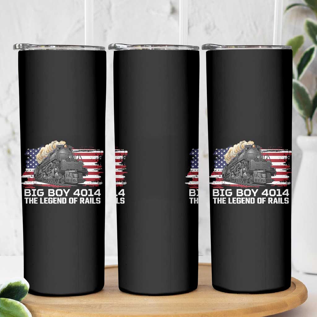 Vintage American Steam Train Skinny Tumbler Legend of the Rails Heritage Pride