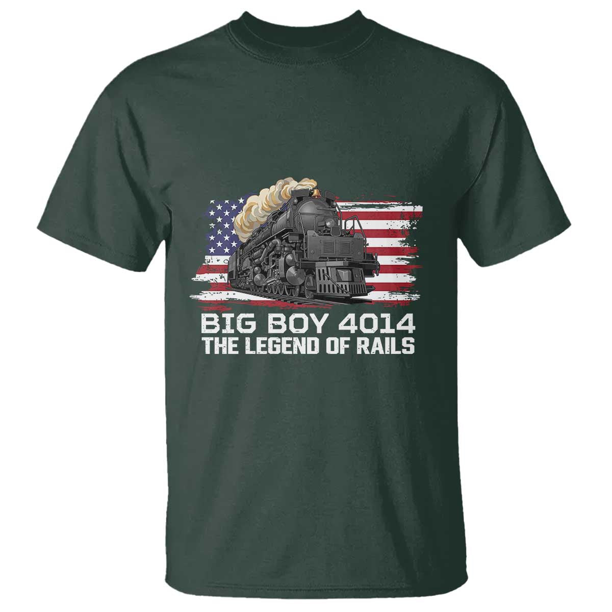 Vintage American Steam Train T Shirt Legend of the Rails Heritage Pride