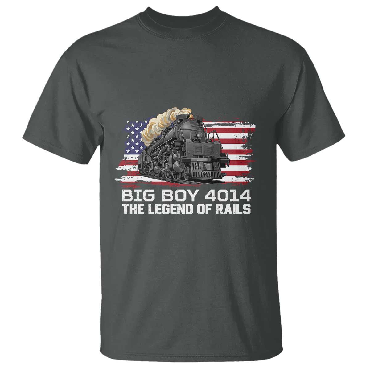 Vintage American Steam Train T Shirt Legend of the Rails Heritage Pride
