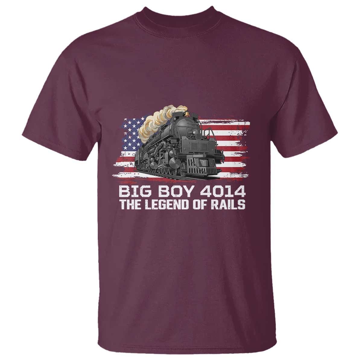 Vintage American Steam Train T Shirt Legend of the Rails Heritage Pride