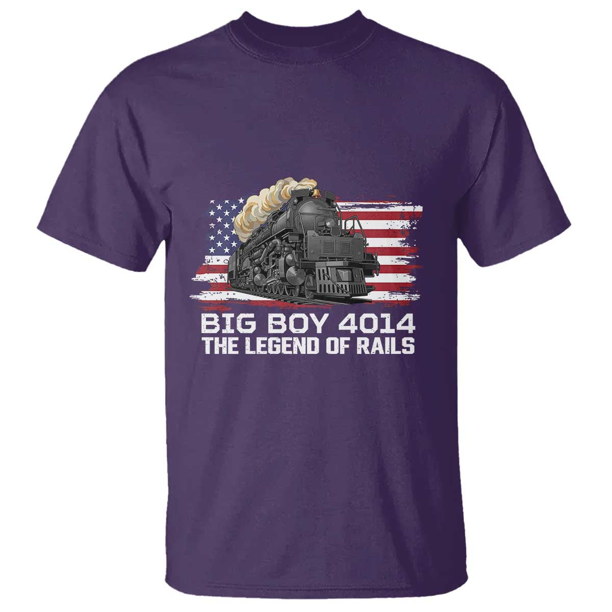 Vintage American Steam Train T Shirt Legend of the Rails Heritage Pride