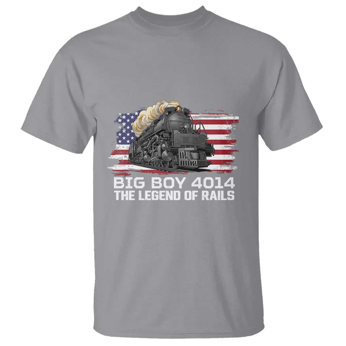Vintage American Steam Train T Shirt Legend of the Rails Heritage Pride