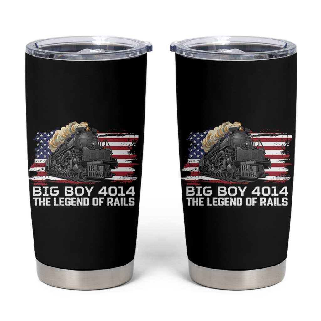 Vintage American Steam Train Tumbler Cup Legend of the Rails Heritage Pride