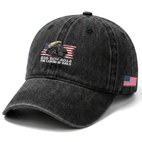 Vintage American Steam Train Washed Cotton Baseball Cap Legend of the Rails Heritage Pride