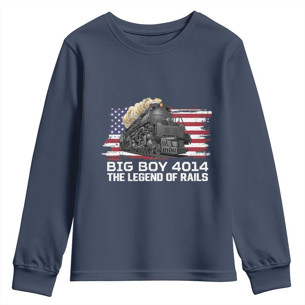 Vintage American Steam Train Youth Sweatshirt Legend of the Rails Heritage Pride