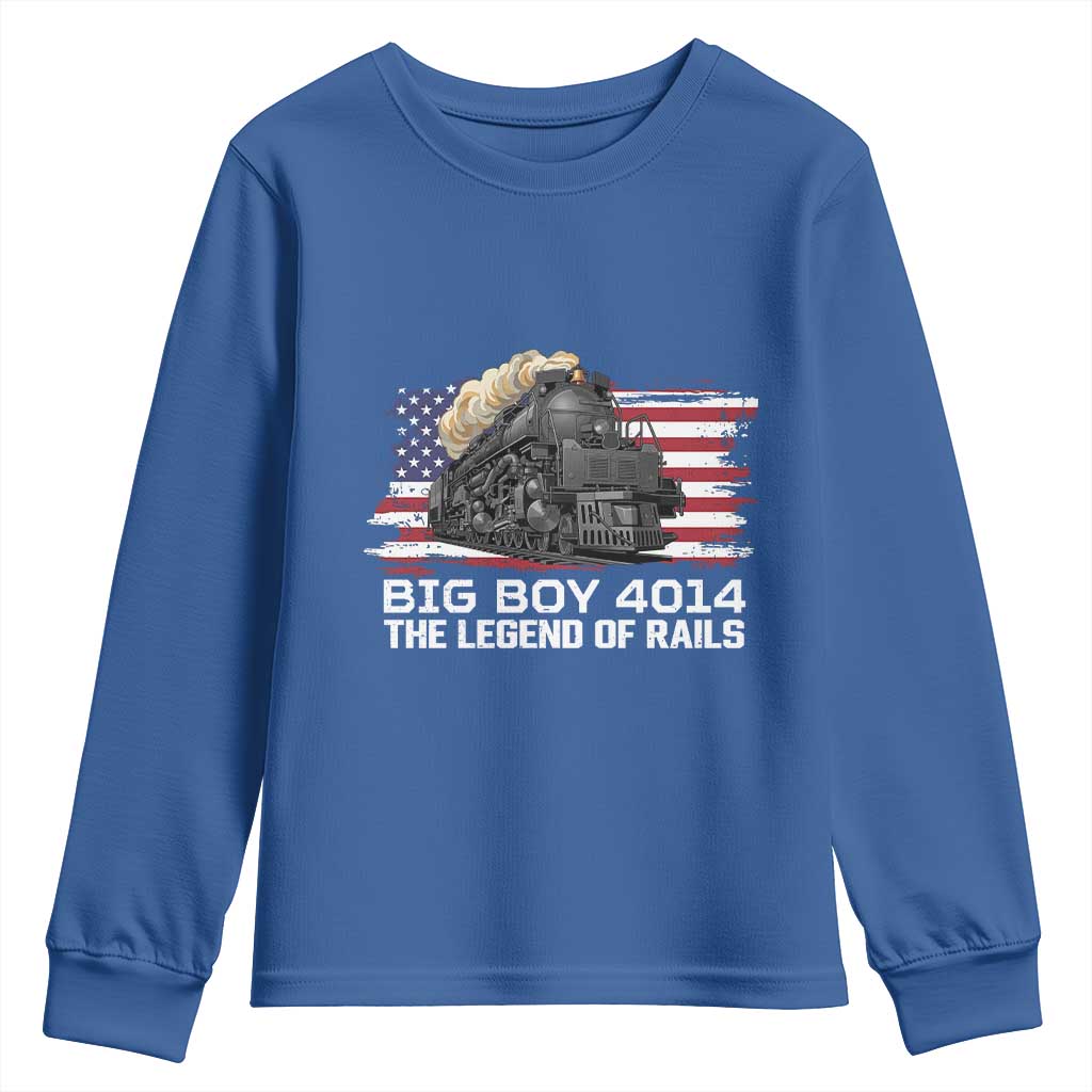 Vintage American Steam Train Youth Sweatshirt Legend of the Rails Heritage Pride