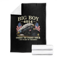Patriotic Freedom Express Coast to Coast Throw Blanket Steam Train Legend Heritage Pride