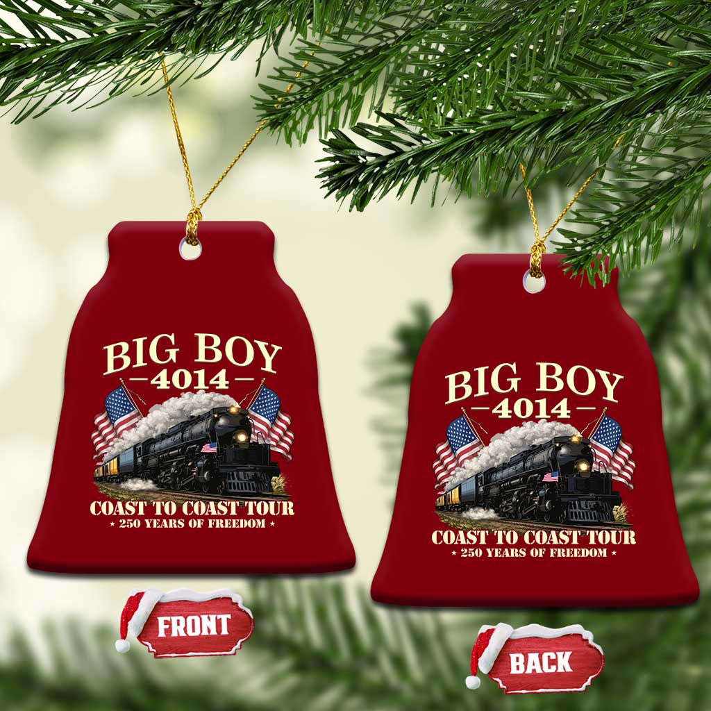 Patriotic Freedom Express Coast to Coast Ceramic Ornament Steam Train Legend Heritage Pride
