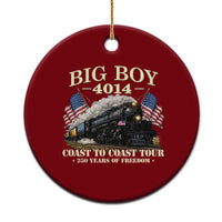 Patriotic Freedom Express Coast to Coast Ceramic Ornament Steam Train Legend Heritage Pride