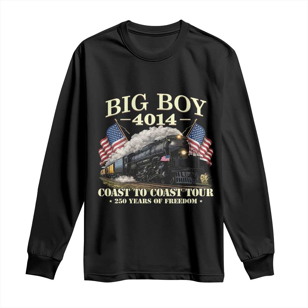 Patriotic Freedom Express Coast to Coast Long Sleeve Shirt Steam Train Legend Heritage Pride