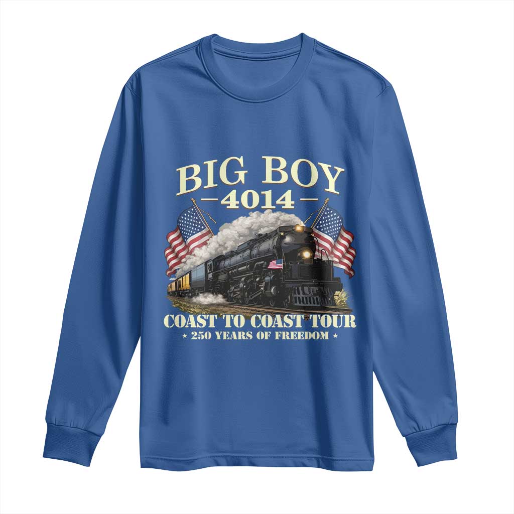 Patriotic Freedom Express Coast to Coast Long Sleeve Shirt Steam Train Legend Heritage Pride