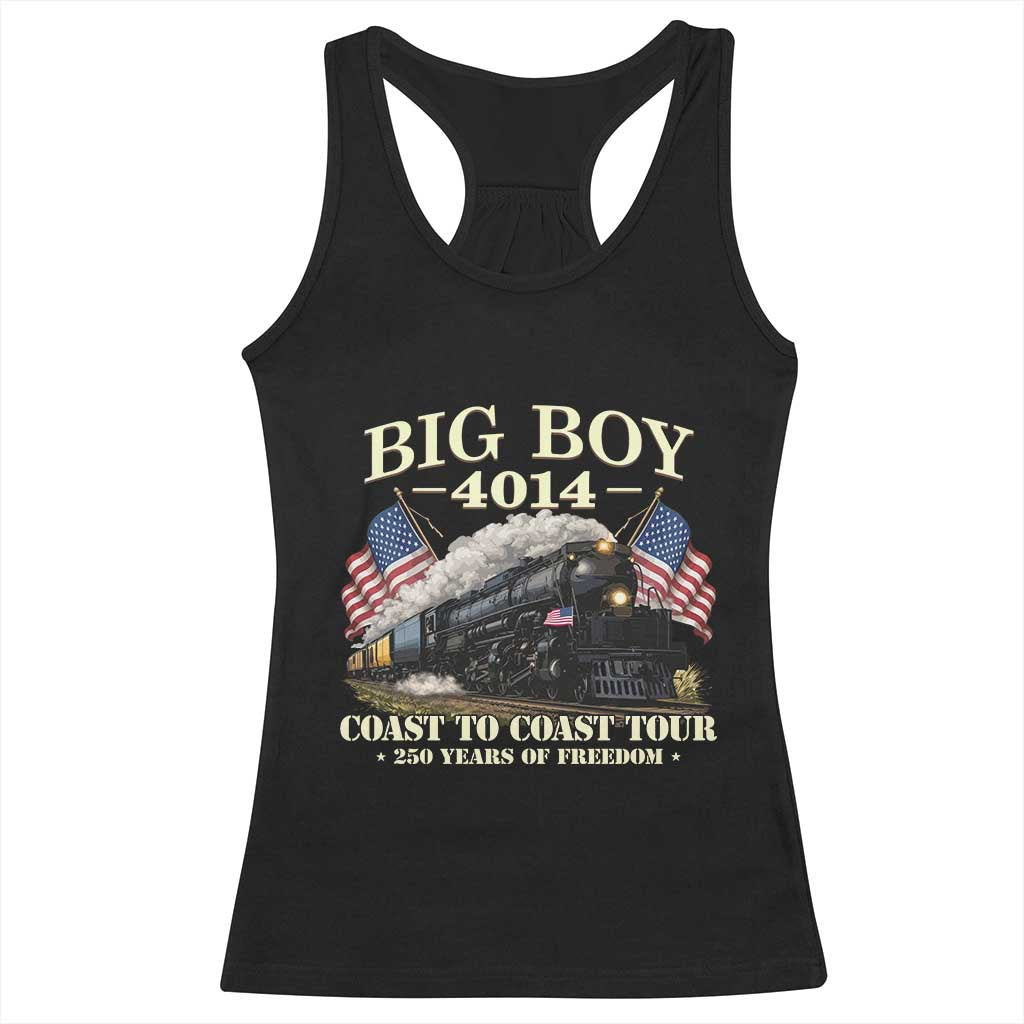 Patriotic Freedom Express Coast to Coast Racerback Tank Top Steam Train Legend Heritage Pride