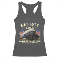 Patriotic Freedom Express Coast to Coast Racerback Tank Top Steam Train Legend Heritage Pride