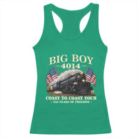 Patriotic Freedom Express Coast to Coast Racerback Tank Top Steam Train Legend Heritage Pride