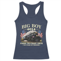 Patriotic Freedom Express Coast to Coast Racerback Tank Top Steam Train Legend Heritage Pride