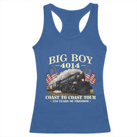 Patriotic Freedom Express Coast to Coast Racerback Tank Top Steam Train Legend Heritage Pride