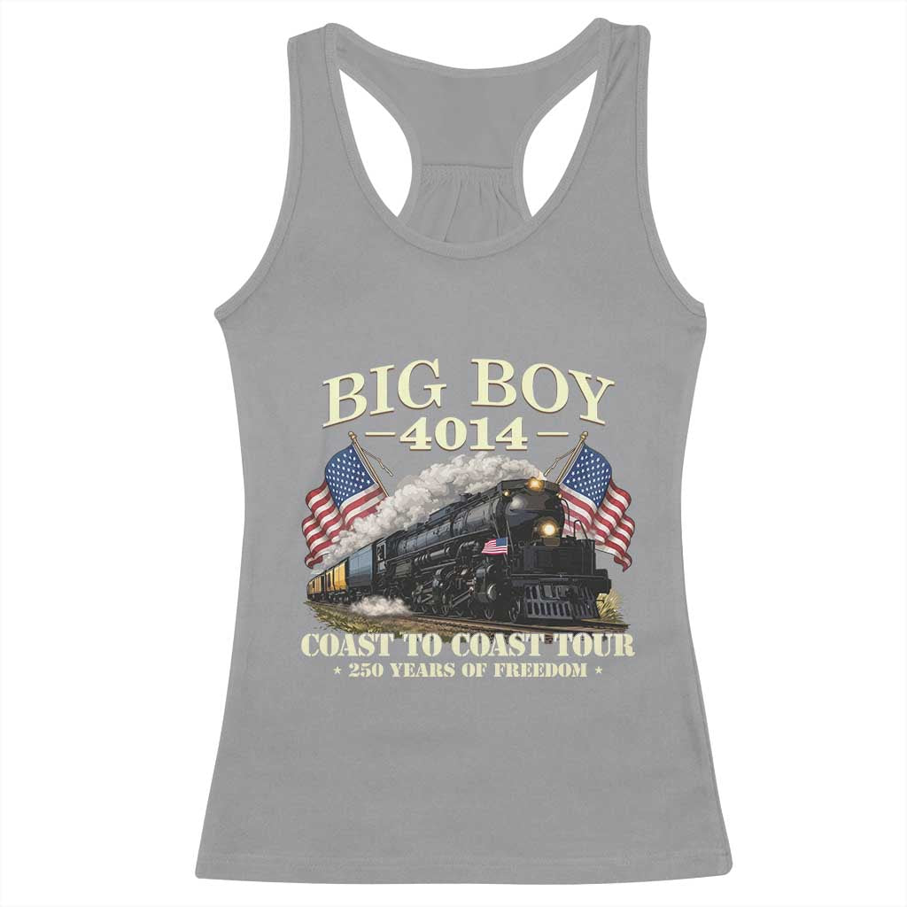 Patriotic Freedom Express Coast to Coast Racerback Tank Top Steam Train Legend Heritage Pride