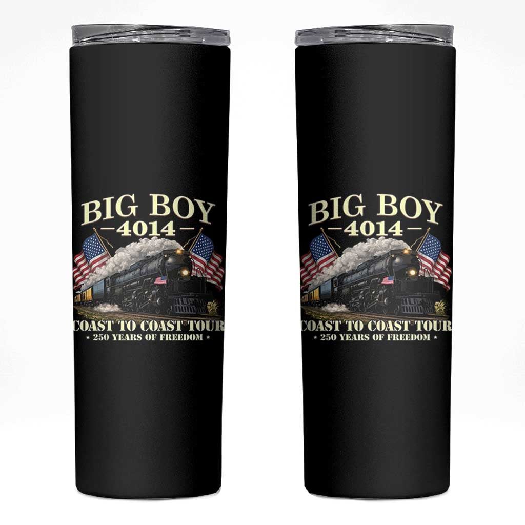 Patriotic Freedom Express Coast to Coast Skinny Tumbler Steam Train Legend Heritage Pride
