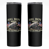 Patriotic Freedom Express Coast to Coast Skinny Tumbler Steam Train Legend Heritage Pride