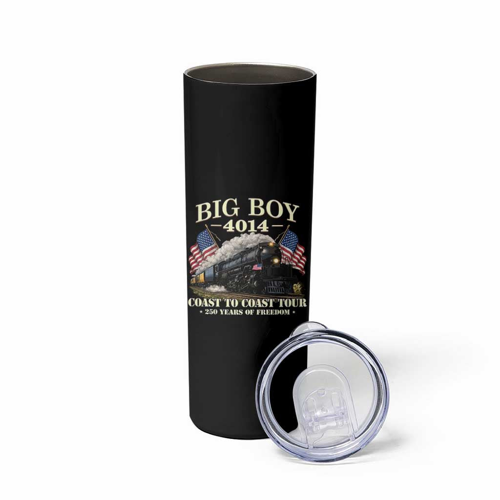 Patriotic Freedom Express Coast to Coast Skinny Tumbler Steam Train Legend Heritage Pride