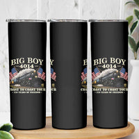 Patriotic Freedom Express Coast to Coast Skinny Tumbler Steam Train Legend Heritage Pride