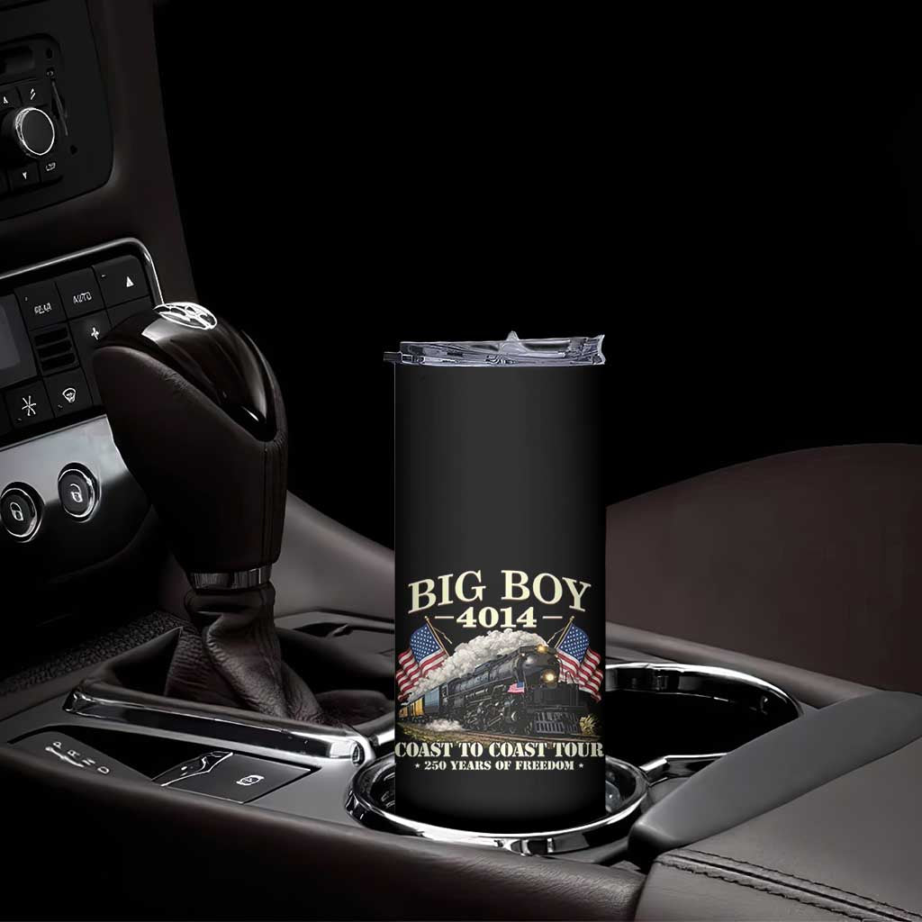 Patriotic Freedom Express Coast to Coast Skinny Tumbler Steam Train Legend Heritage Pride