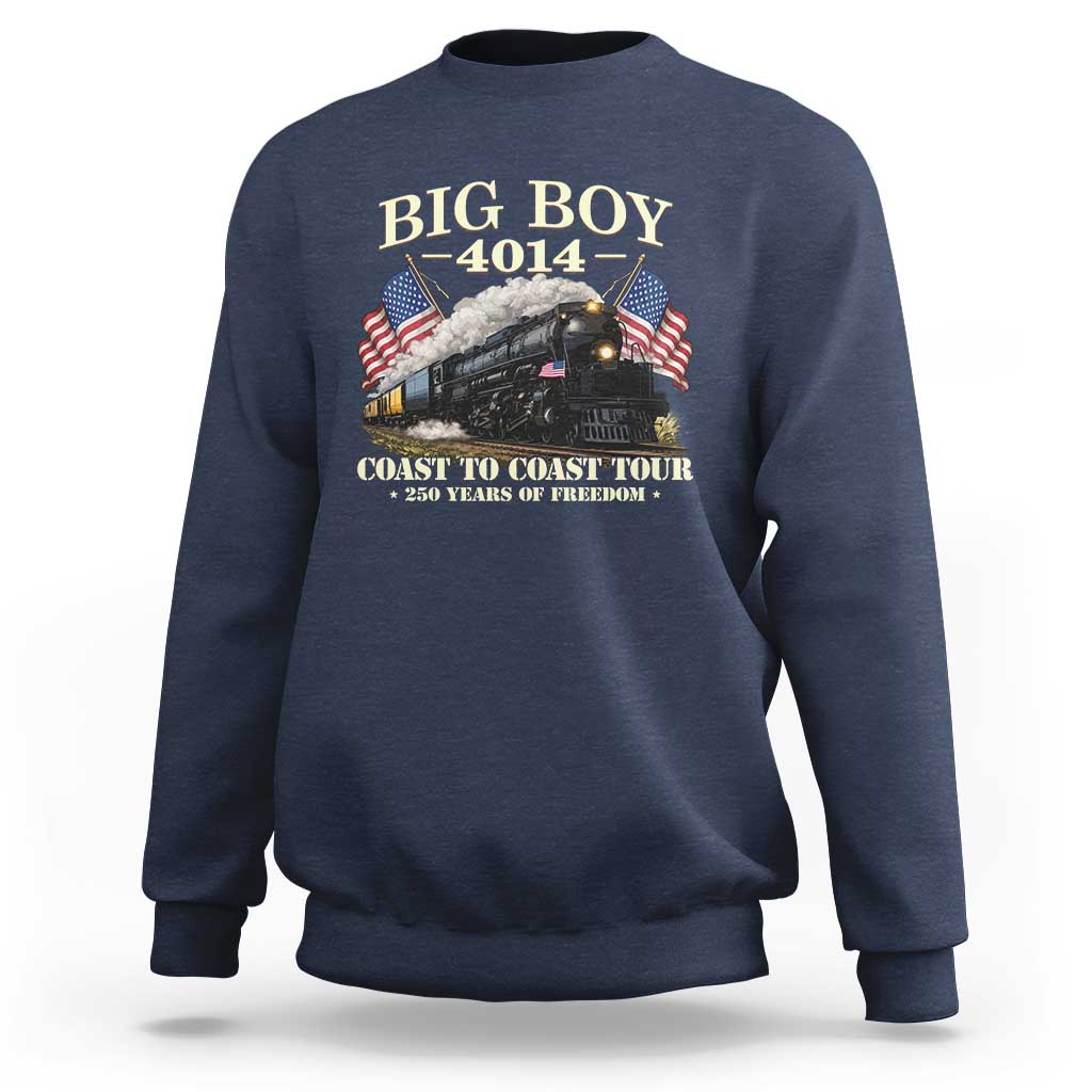 Patriotic Freedom Express Coast to Coast Sweatshirt Steam Train Legend Heritage Pride
