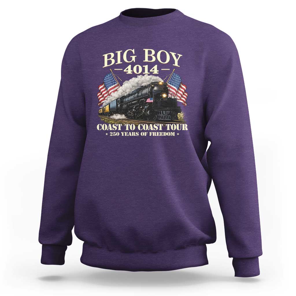 Patriotic Freedom Express Coast to Coast Sweatshirt Steam Train Legend Heritage Pride