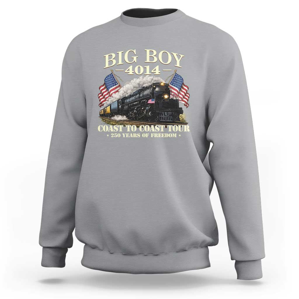Patriotic Freedom Express Coast to Coast Sweatshirt Steam Train Legend Heritage Pride