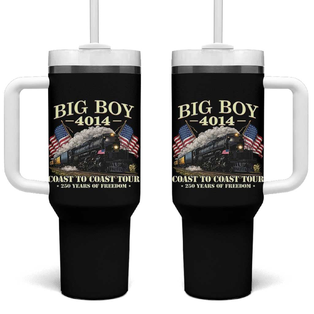 Patriotic Freedom Express Coast to Coast Tumbler With Handle Steam Train Legend Heritage Pride