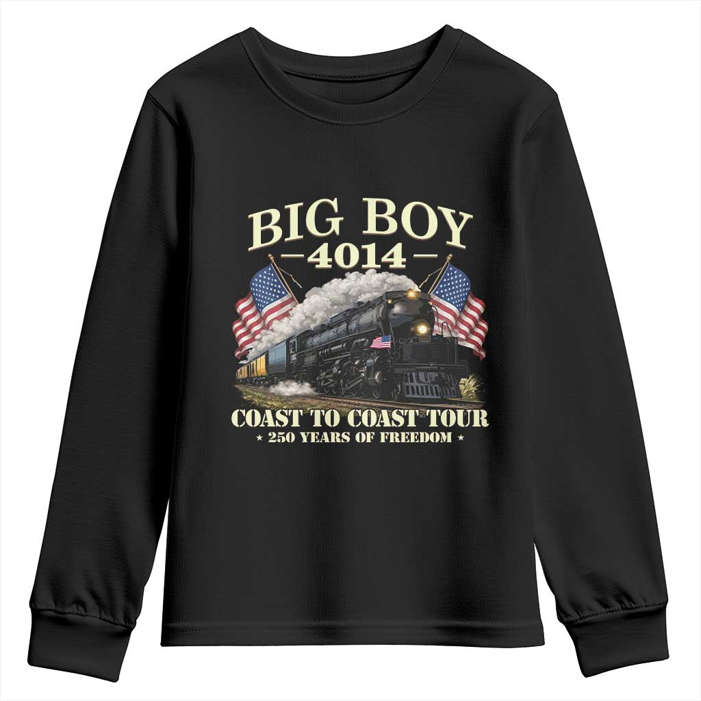 Patriotic Freedom Express Coast to Coast Youth Sweatshirt Steam Train Legend Heritage Pride