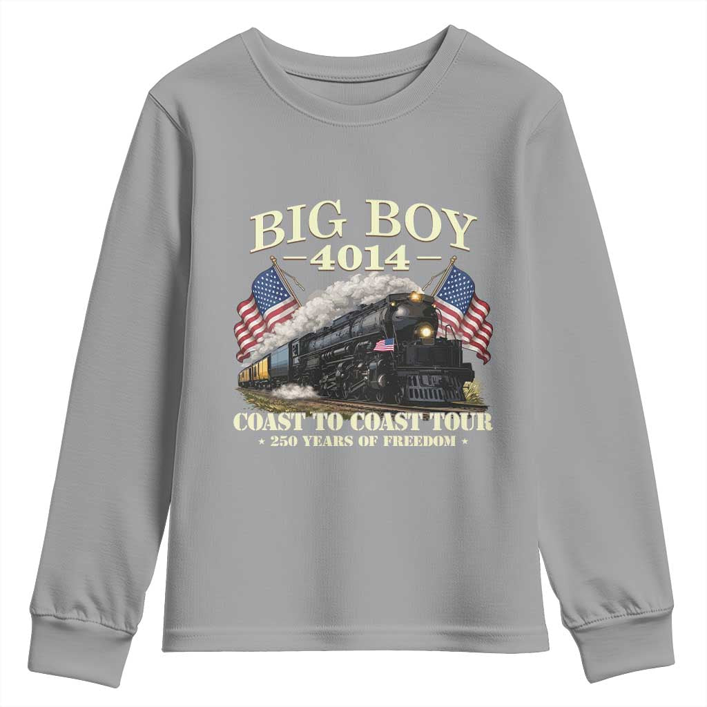 Patriotic Freedom Express Coast to Coast Youth Sweatshirt Steam Train Legend Heritage Pride