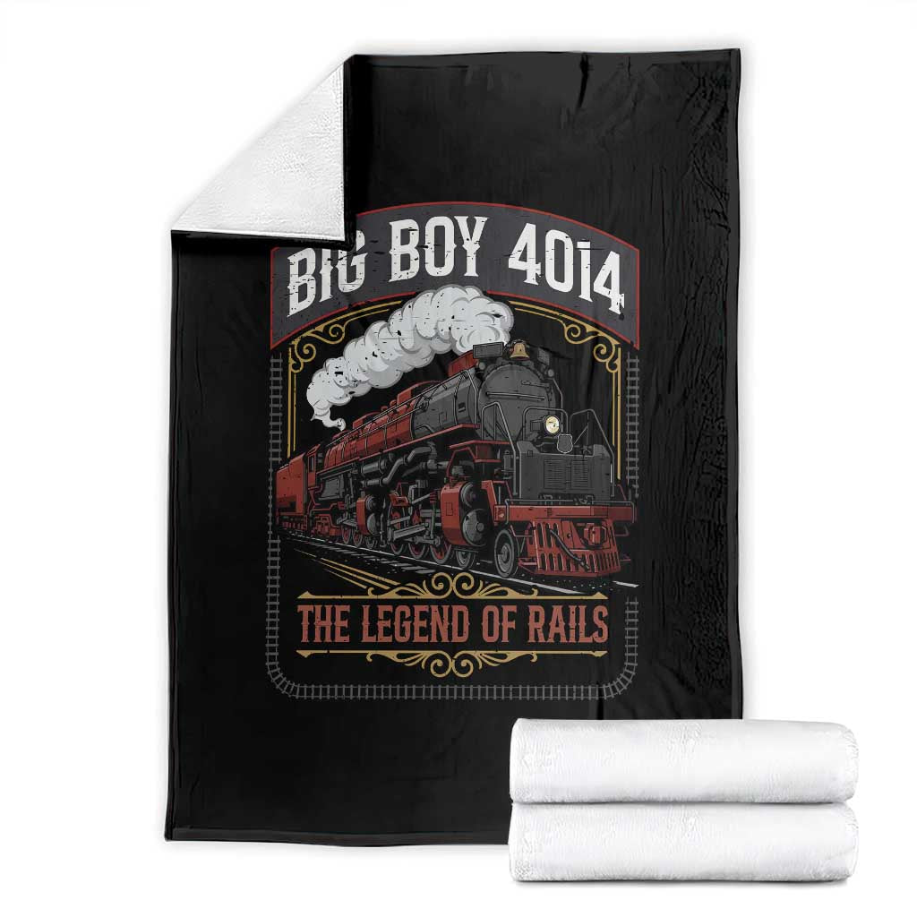 Retro Emblem Classic Steam Train Throw Blanket Locomotive Heritage Pride Legend of the Rails