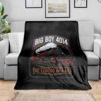 Retro Emblem Classic Steam Train Throw Blanket Locomotive Heritage Pride Legend of the Rails