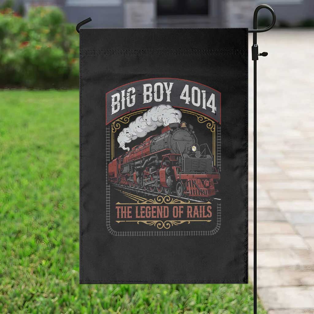 Retro Emblem Classic Steam Train Garden Flag Locomotive Heritage Pride Legend of the Rails