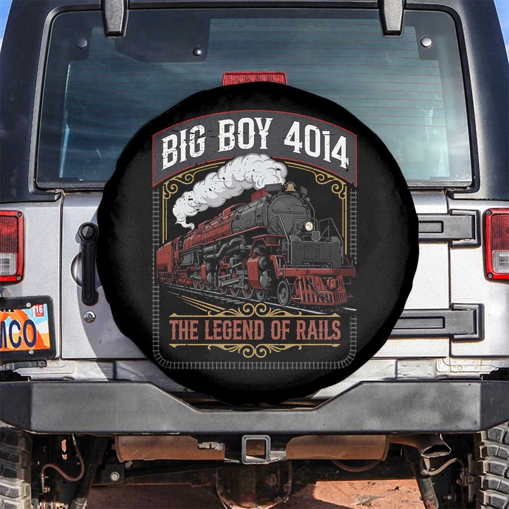 Retro Emblem Classic Steam Train Spare Tire Cover Locomotive Heritage Pride Legend of the Rails
